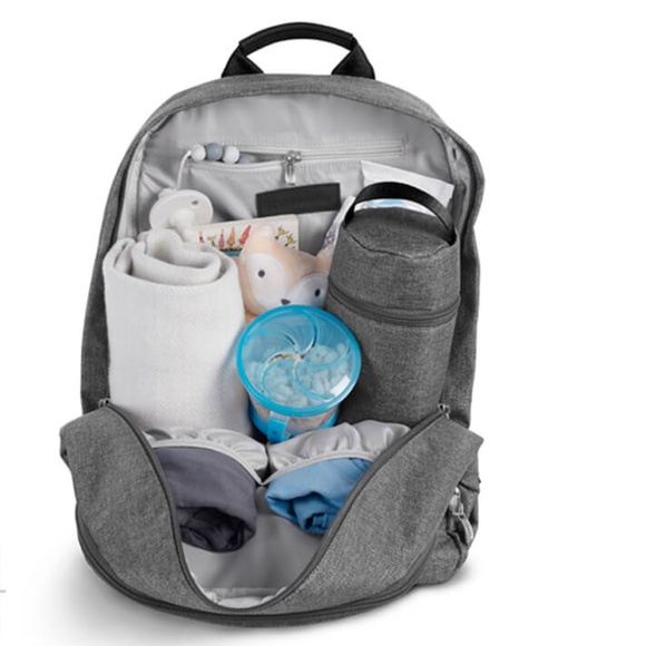 NEW UPPAbaby Changing Backpack Diaper Bag - Greyson Charcoal Gray Melange - Picture 3 of 8